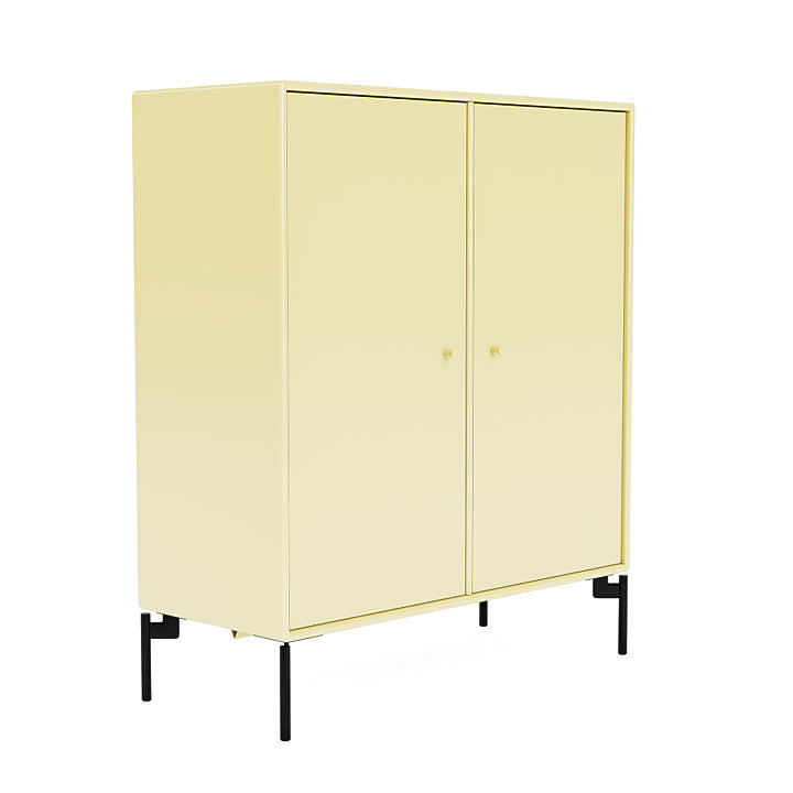 Montana Cover Cabinet With Legs, Camomile/Black