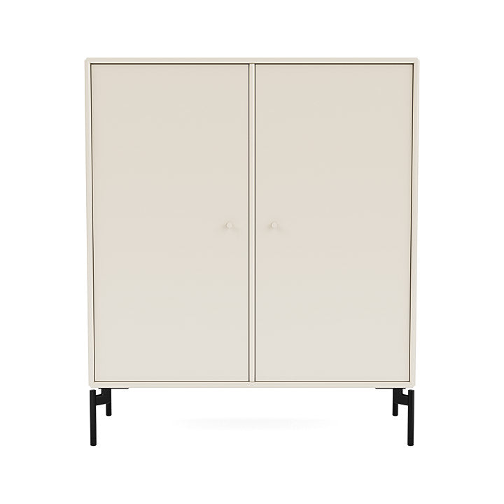 Montana Cover Cabinet With Legs, Oat/Black