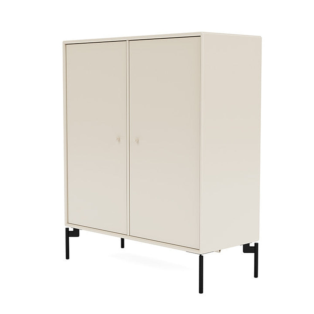 Montana Cover Cabinet With Legs, Oat/Black