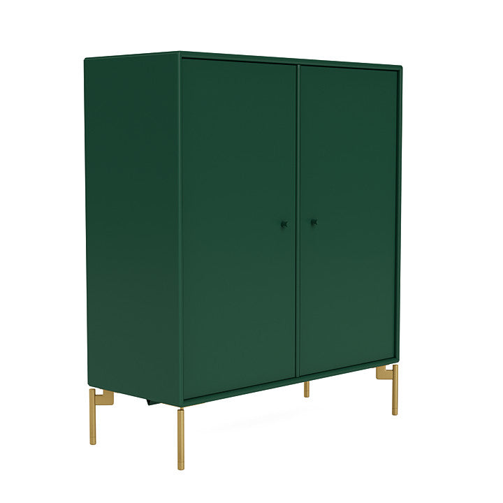Montana Cover Cabinet With Legs, Pine/Brass