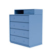 Montana Keep Coffre de tiroirs avec du socle de 3 cm, Bleu Azure