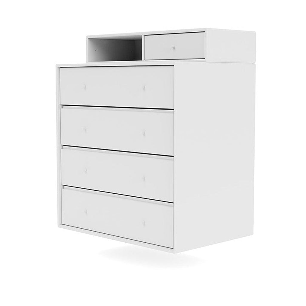 Montana Keep Chest Of Drawers With Suspension Rail, Snow White