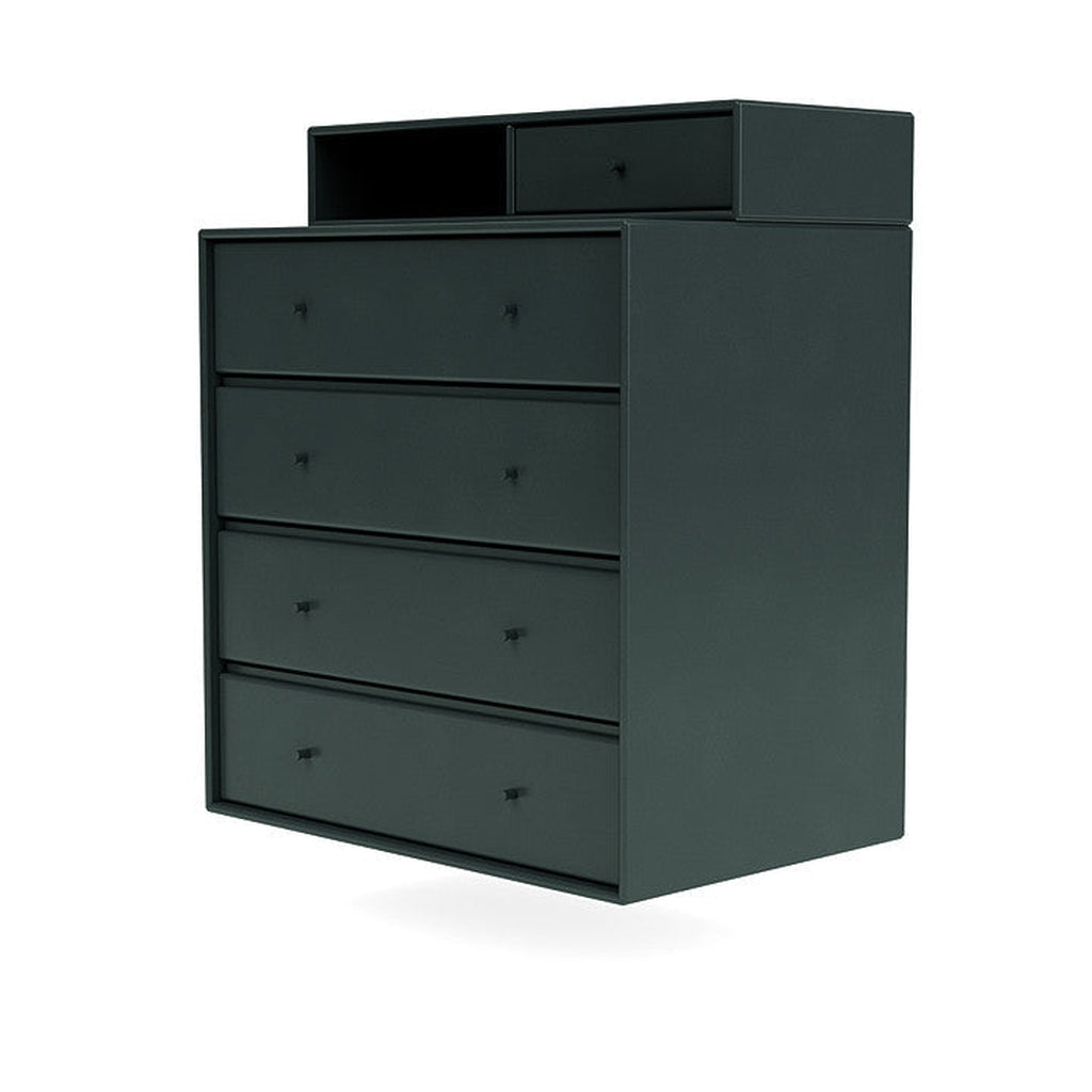 Montana Keep Bre of Drawers With Suspension Rail, Black Jade