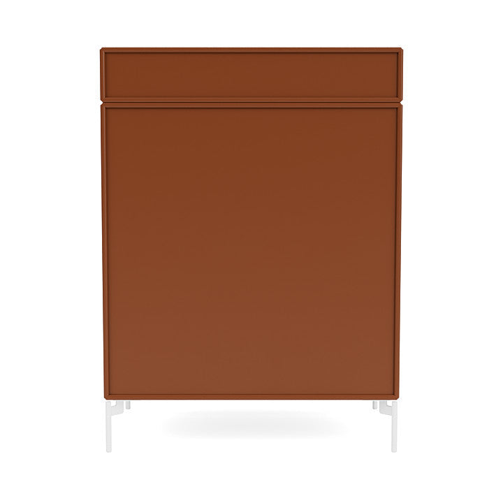 Montana Keep Chest Of Drawers With Legs, Hazelnut/Snow White