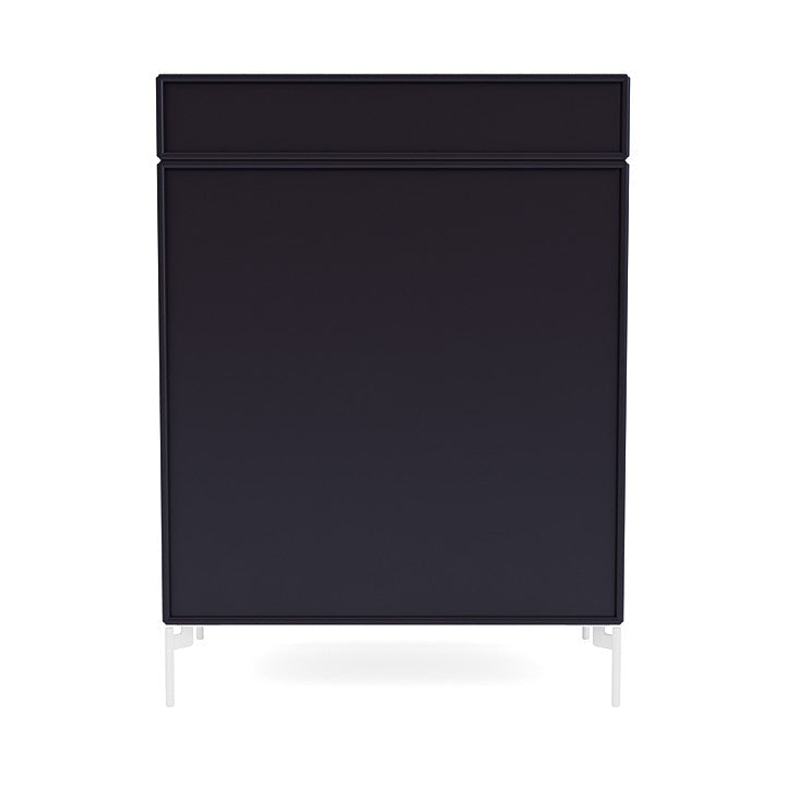 Montana Keep Chest Of Drawers With Legs, Shadow/Snow White