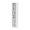 Bibliothèque haute du Montana Loom avec du socle de 7 cm, nouveau blanc
