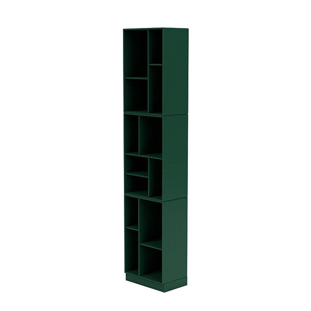 Montana Loom High Bookcase With 7 Cm Plinth, Pine Green
