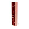 Montana Loom High Bookcase With Suspension Rail, Rhubarb Red