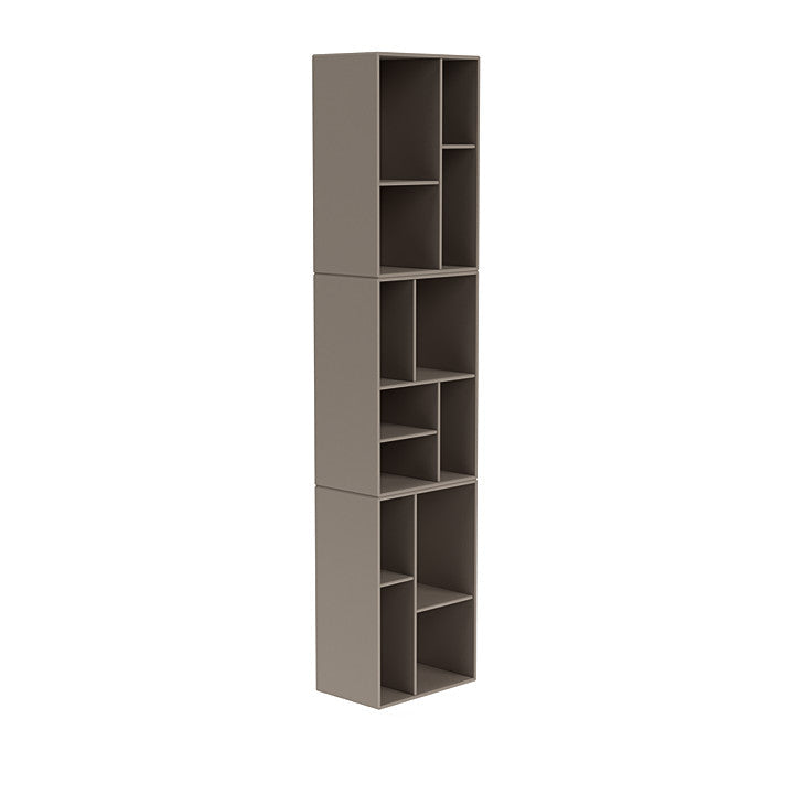Montana Loom High Bookcase With Suspension Rail, Truffle Grey