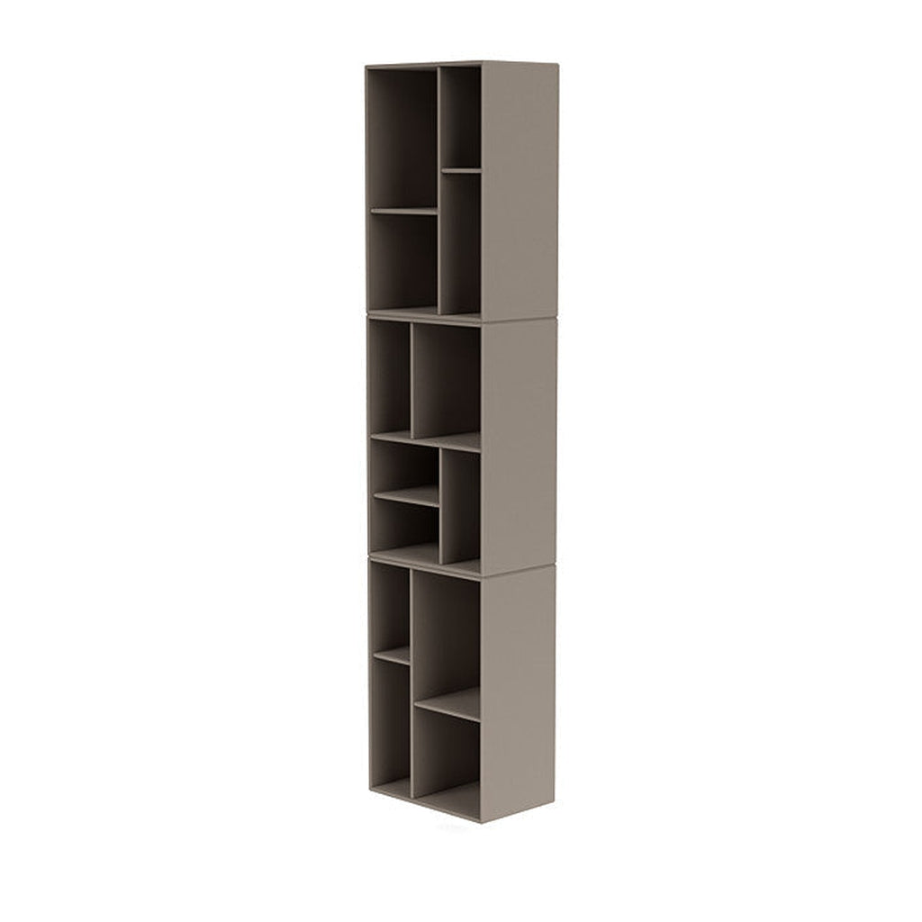 Montana Loom High Bookcase con rotaia a sospensione, grigio tartufo