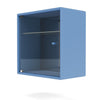 Montana Perfume Wall Mounted Cabinet With Mirror, Azure Blue