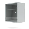 Montana Perfume Wall Mounted Cabinet With Mirror, Oyster Grey