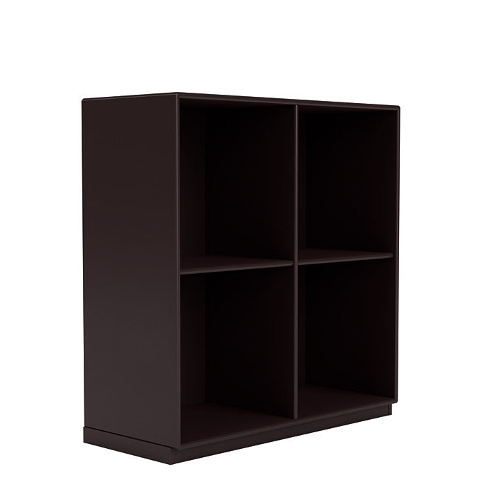 Montana Show Bookcase With 3 Cm Plinth, Balsamic Brown
