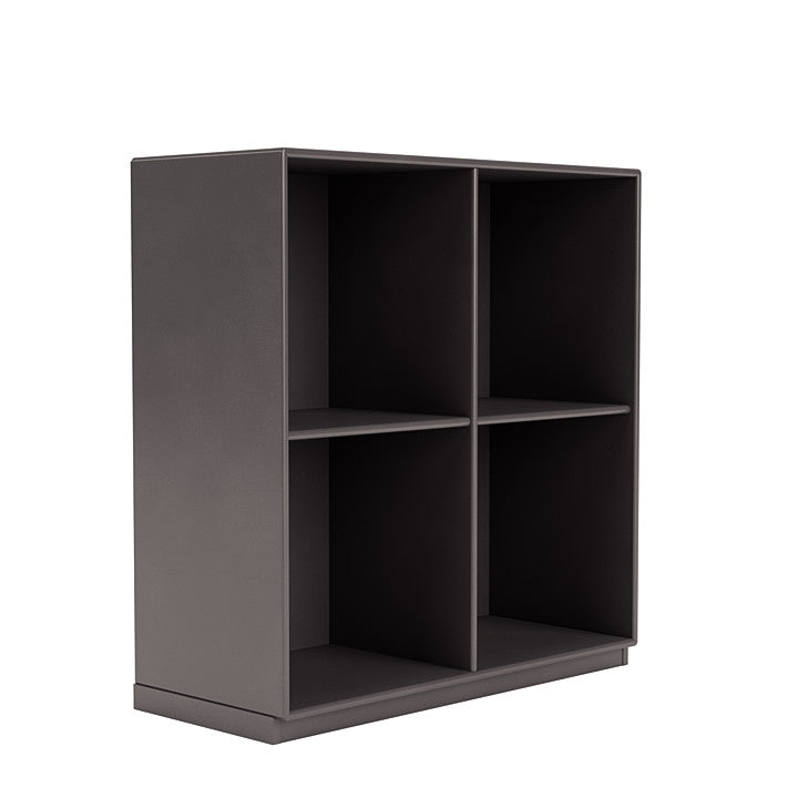 Montana Show Bookcase With 3 Cm Plinth, Coffee Brown