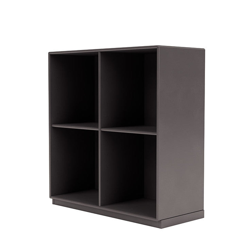 Montana Show Bookcase With 3 Cm Plinth, Coffee Brown