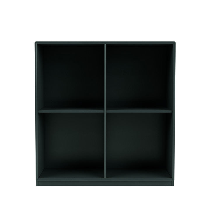 Montana Show Bookcase With 3 Cm Plinth, Black Jade