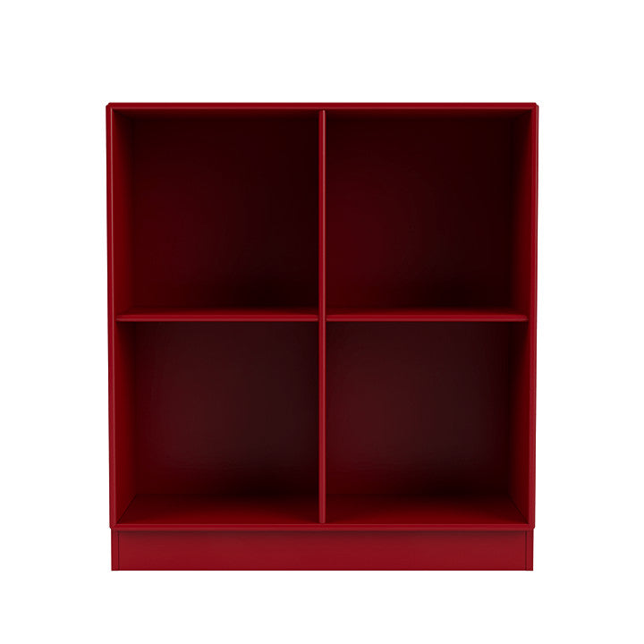 Montana Show bokhylla med 7 cm sockel, rödbetor röd