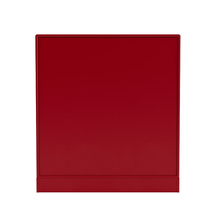 Montana Show bokhylla med 7 cm sockel, rödbetor röd