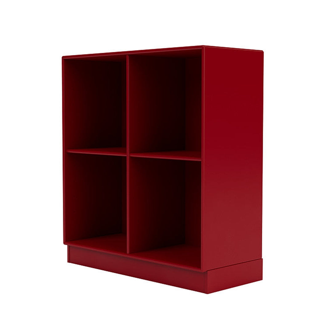 Montana Show boekenkast met 7 cm plint, bieten rood