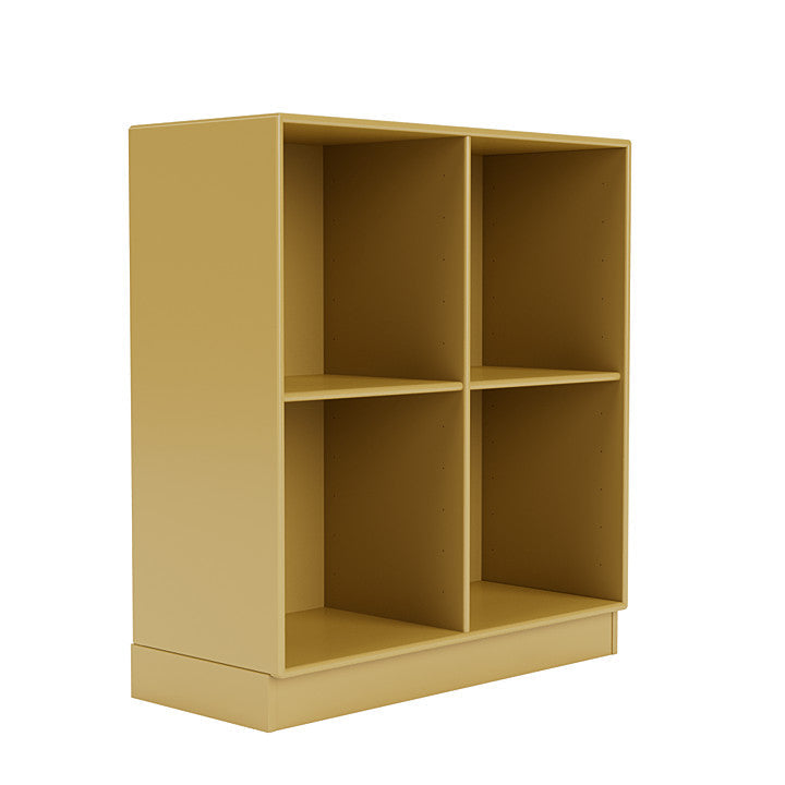 Montana Show Bookcase With 7 Cm Plinth, Cumin Yellow