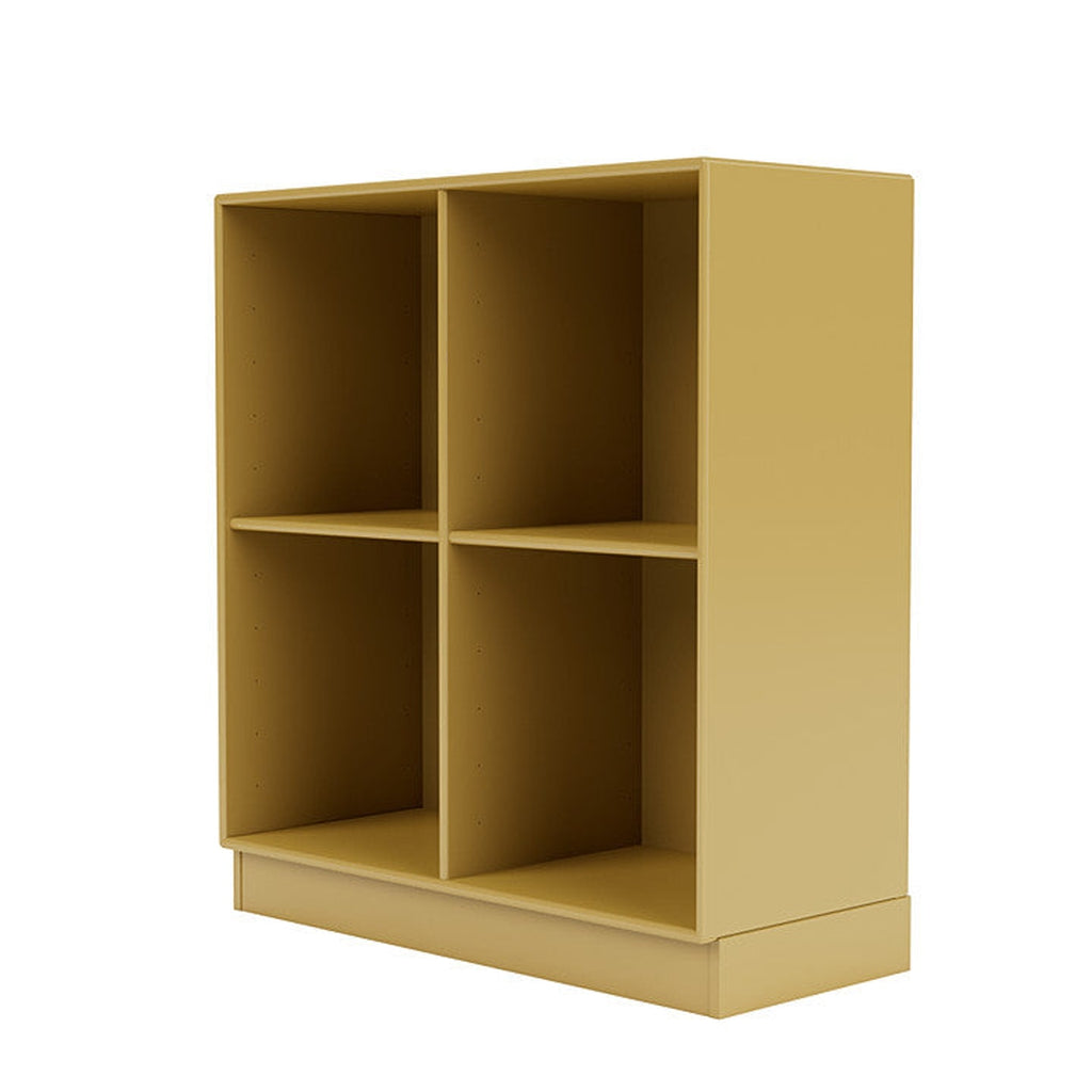 Montana Show Bookcase With 7 Cm Plinth, Cumin Yellow