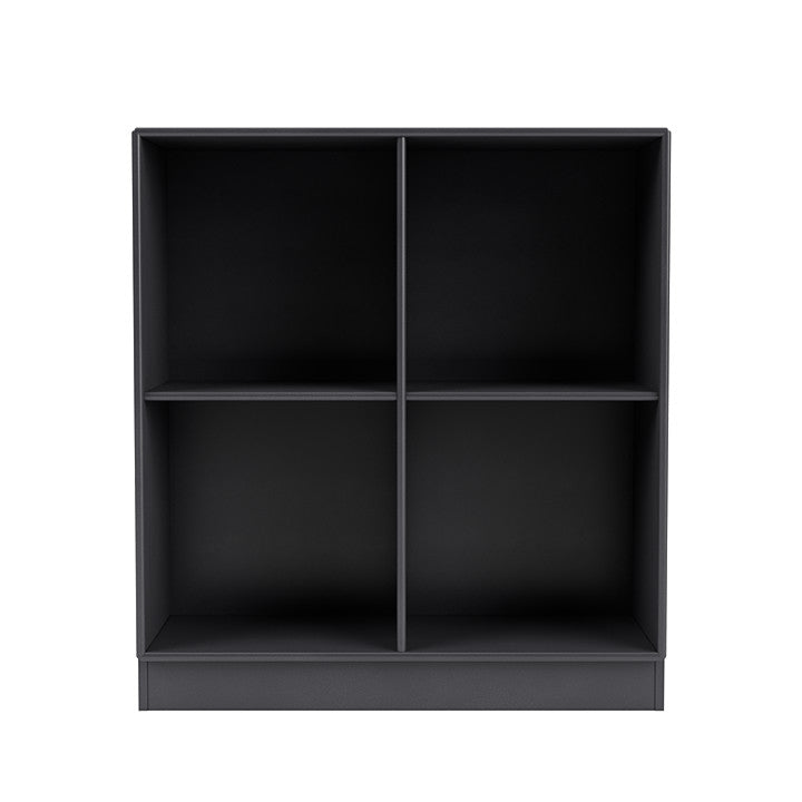 Montana Show -Bücherregal mit 7 cm Sozial, Carbon Black