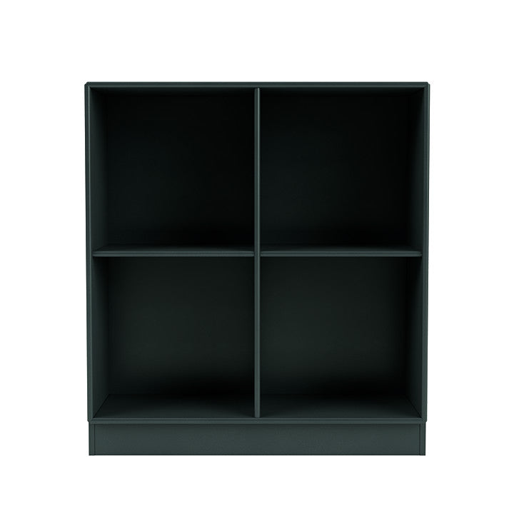 Montana Show Bookcase With 7 Cm Plinth, Black Jade