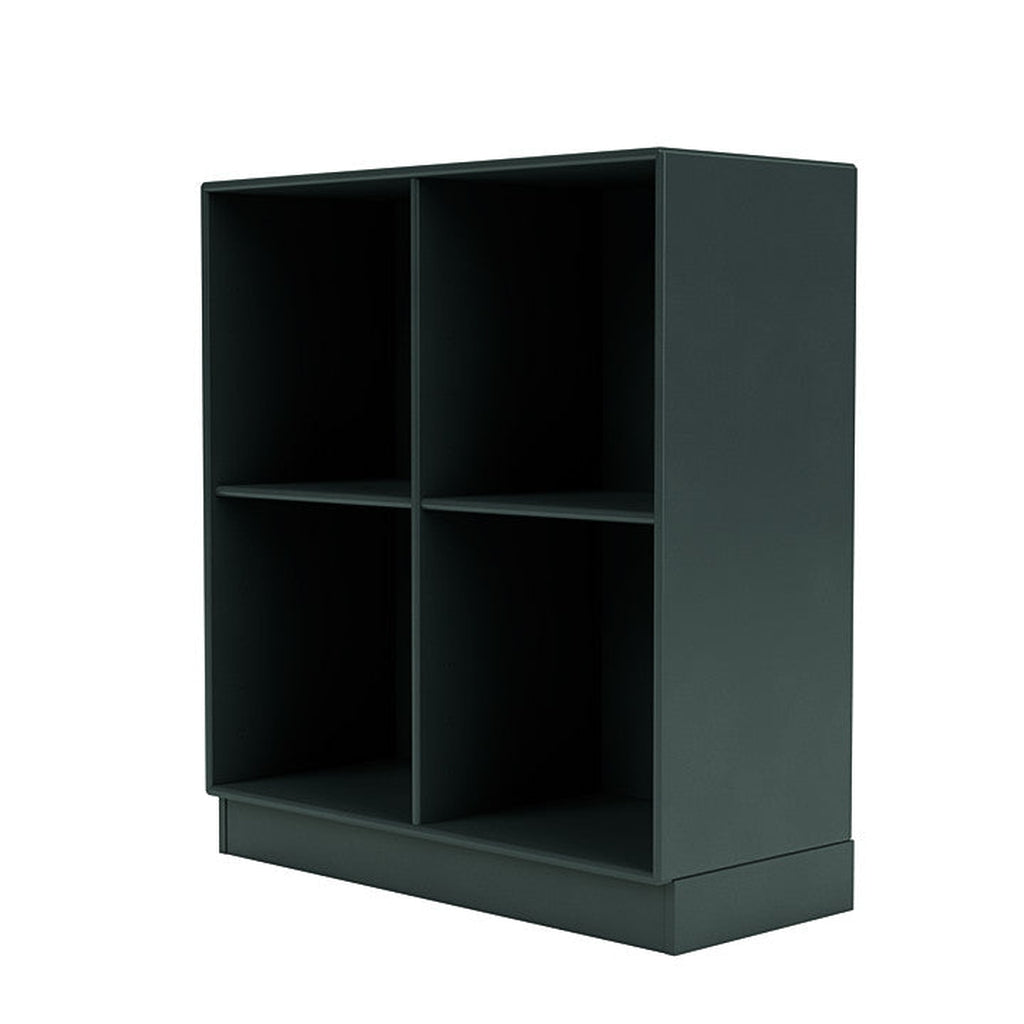 Montana Show -Bücherregal mit 7 cm Sozial, schwarzer Jade