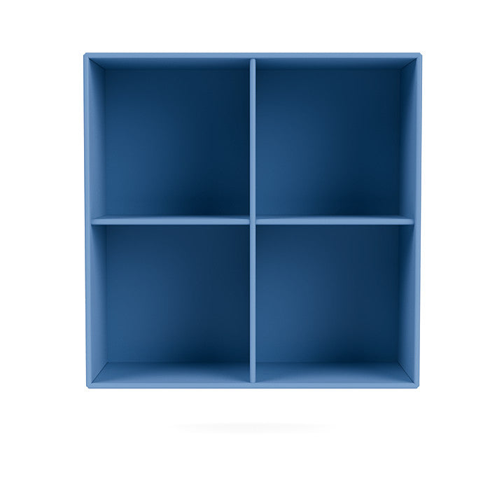 Montana Show Bookcase With Suspension Rail, Azure Blue