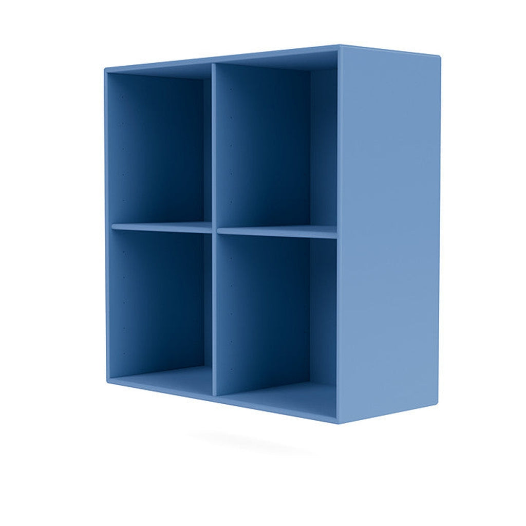 Montana Show Bookcase With Suspension Rail, Azure Blue