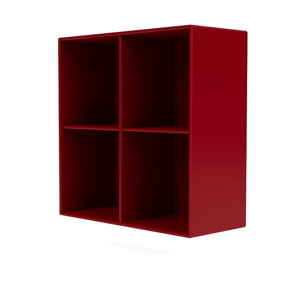 Montana Show boekenkast met ophangrail, rode biet rood