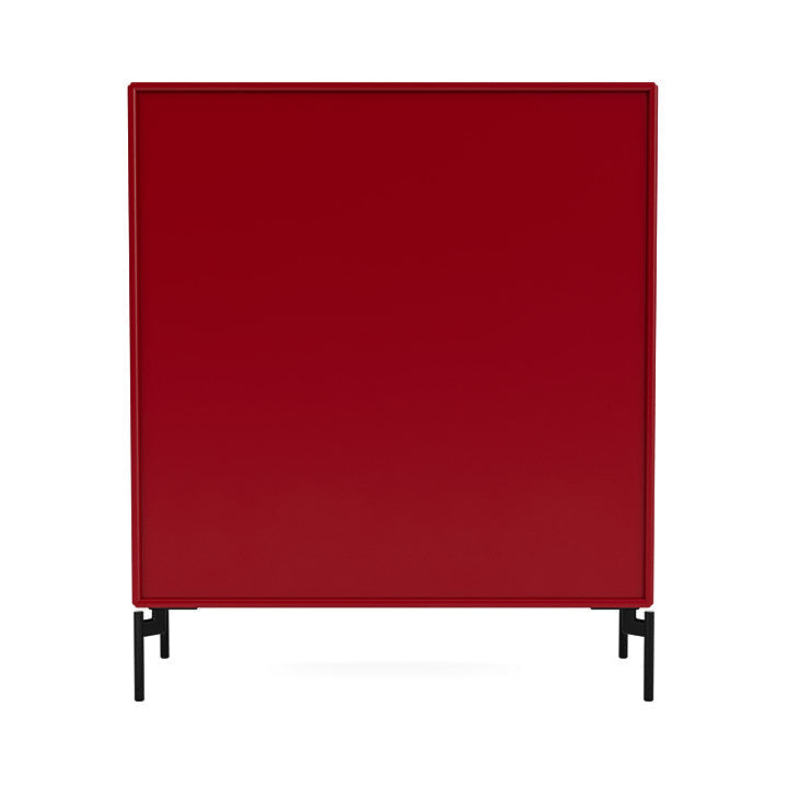 Montana Show Bookcase With Legs, Beetroot/Black