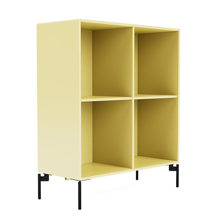 Montana Show Bookcase With Legs, Camomile/Black