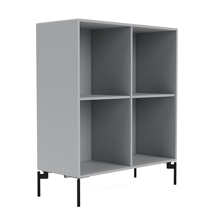 Montana Show Bookcase With Legs, Fjord/Black