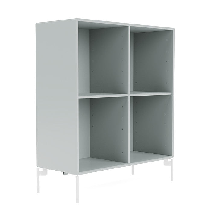 Montana Show Bookcase With Legs, Oyster/Snow White