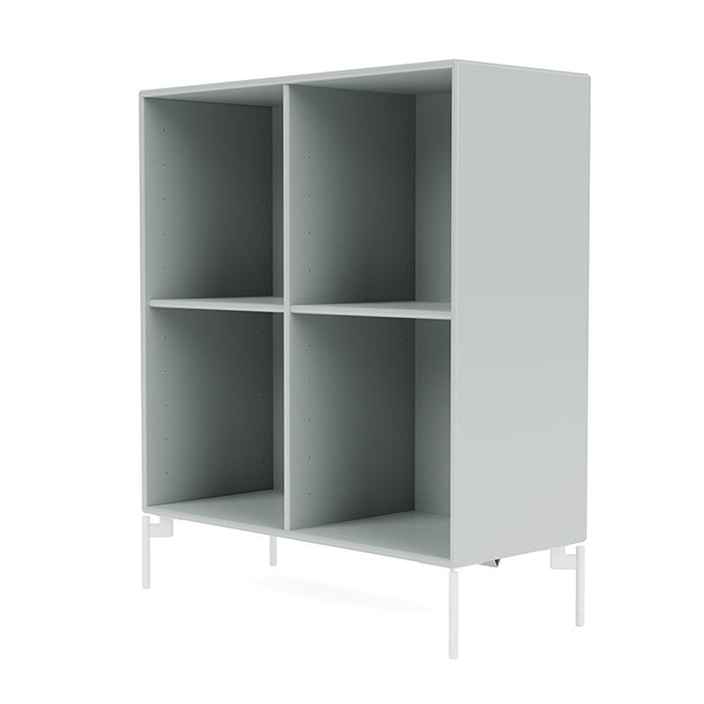 Montana Show Bookcase With Legs, Oyster/Snow White
