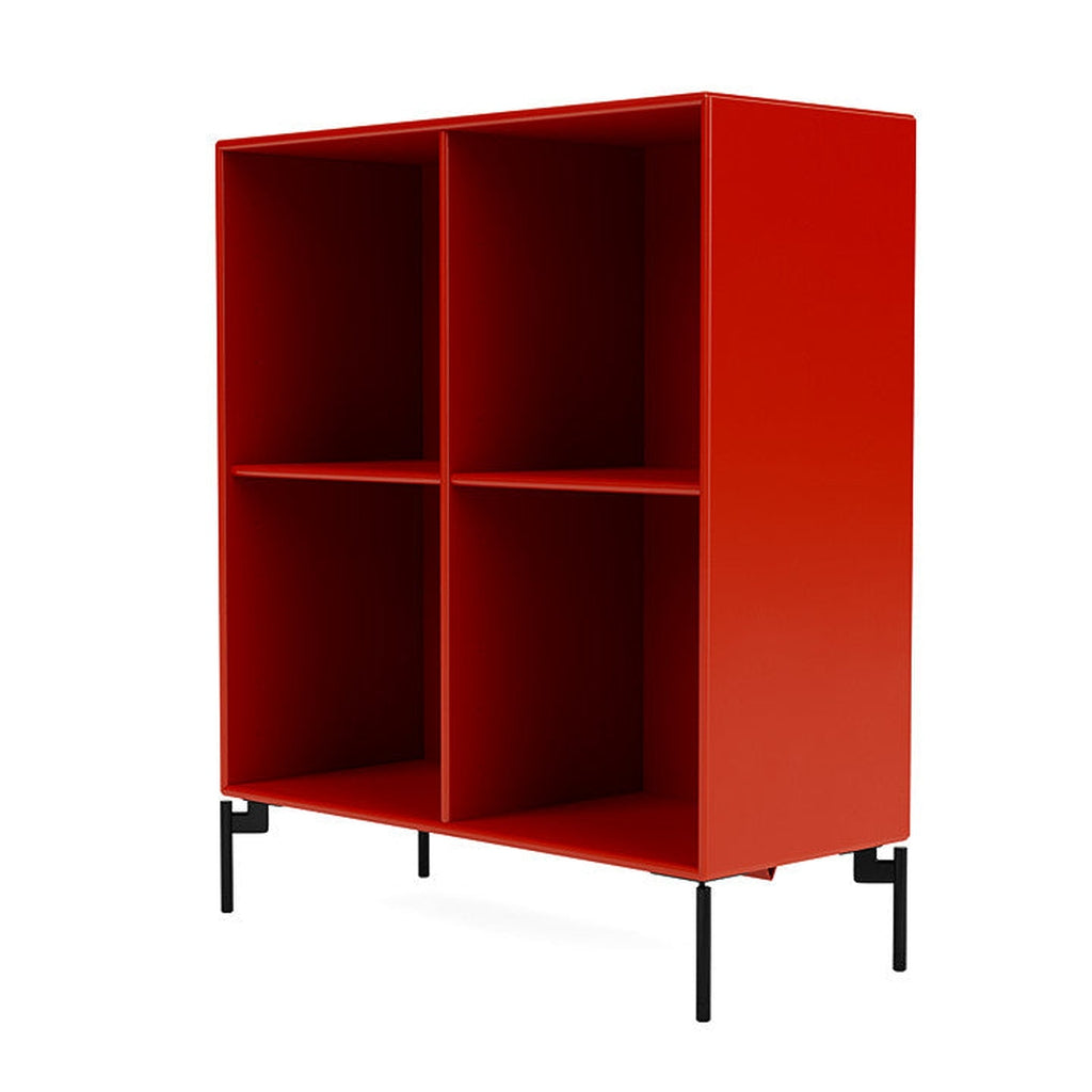 Montana Show Bookcase With Legs, Rosehip/Black