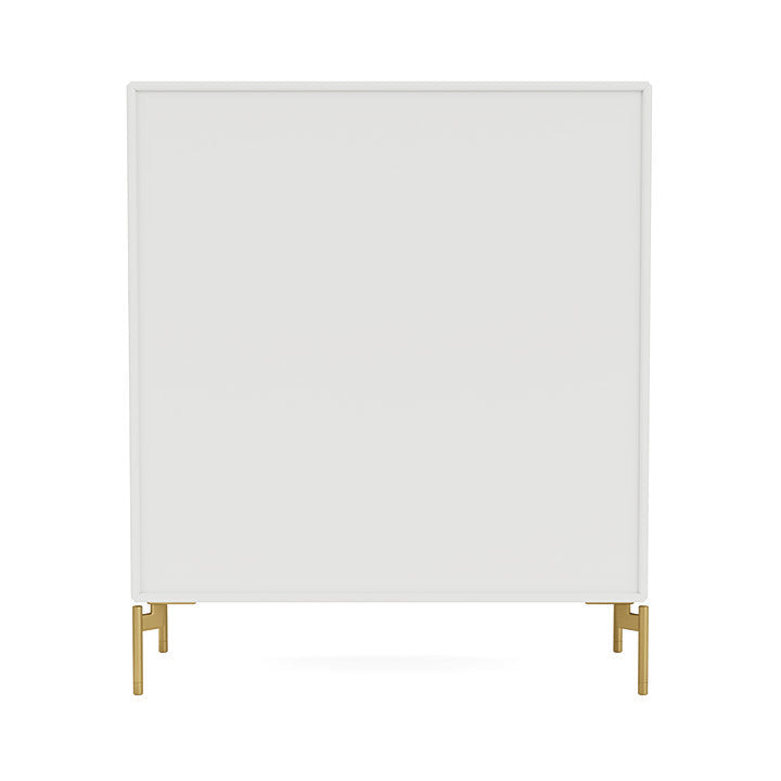 Montana Show Bookcase With Legs, White/Brass