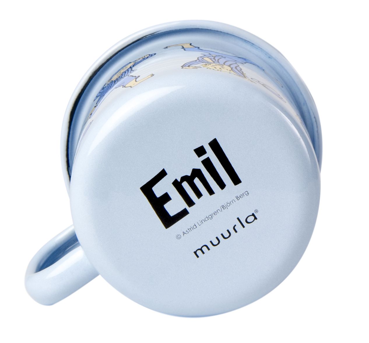 Muurla Emil Of Lönnerberga Enamel Mug Emil Light Blue, 2,5 Dl