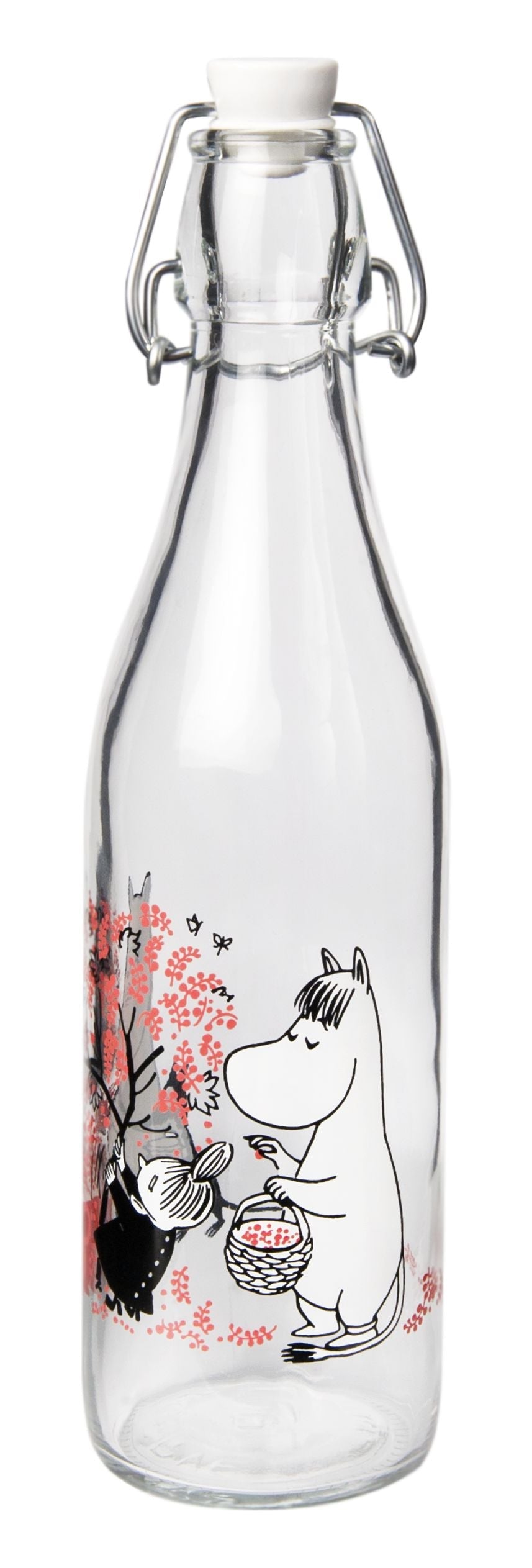 Muurla Moomin glazen fles, bessen