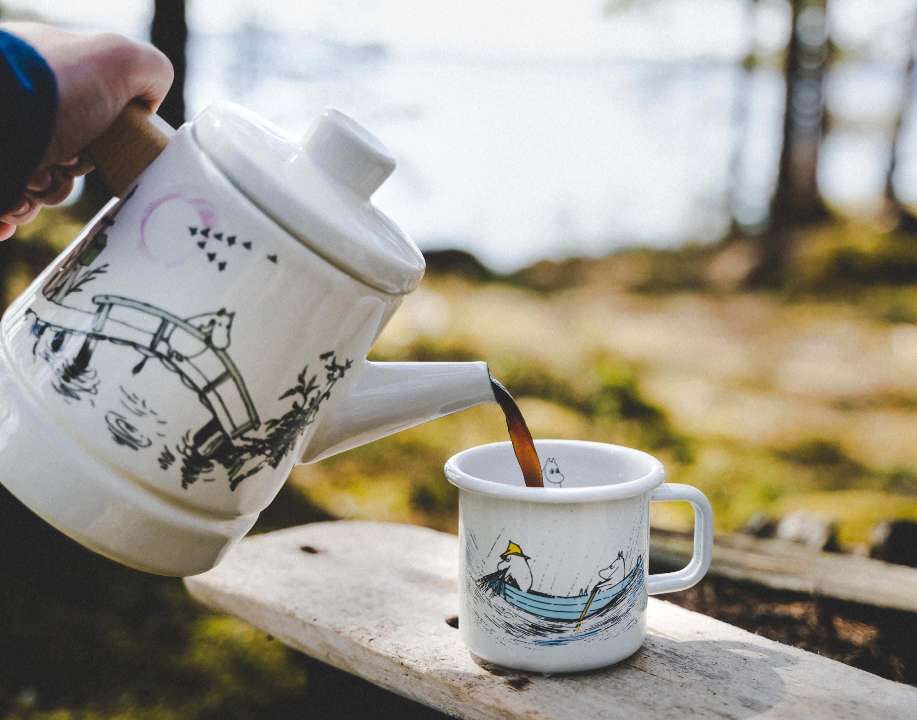 Muurla Moomin Originals emalje kaffekanne som mangler deg