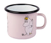 Muurla Moomin Retro -emalimuki, snorklaus, vaaleanpunainen