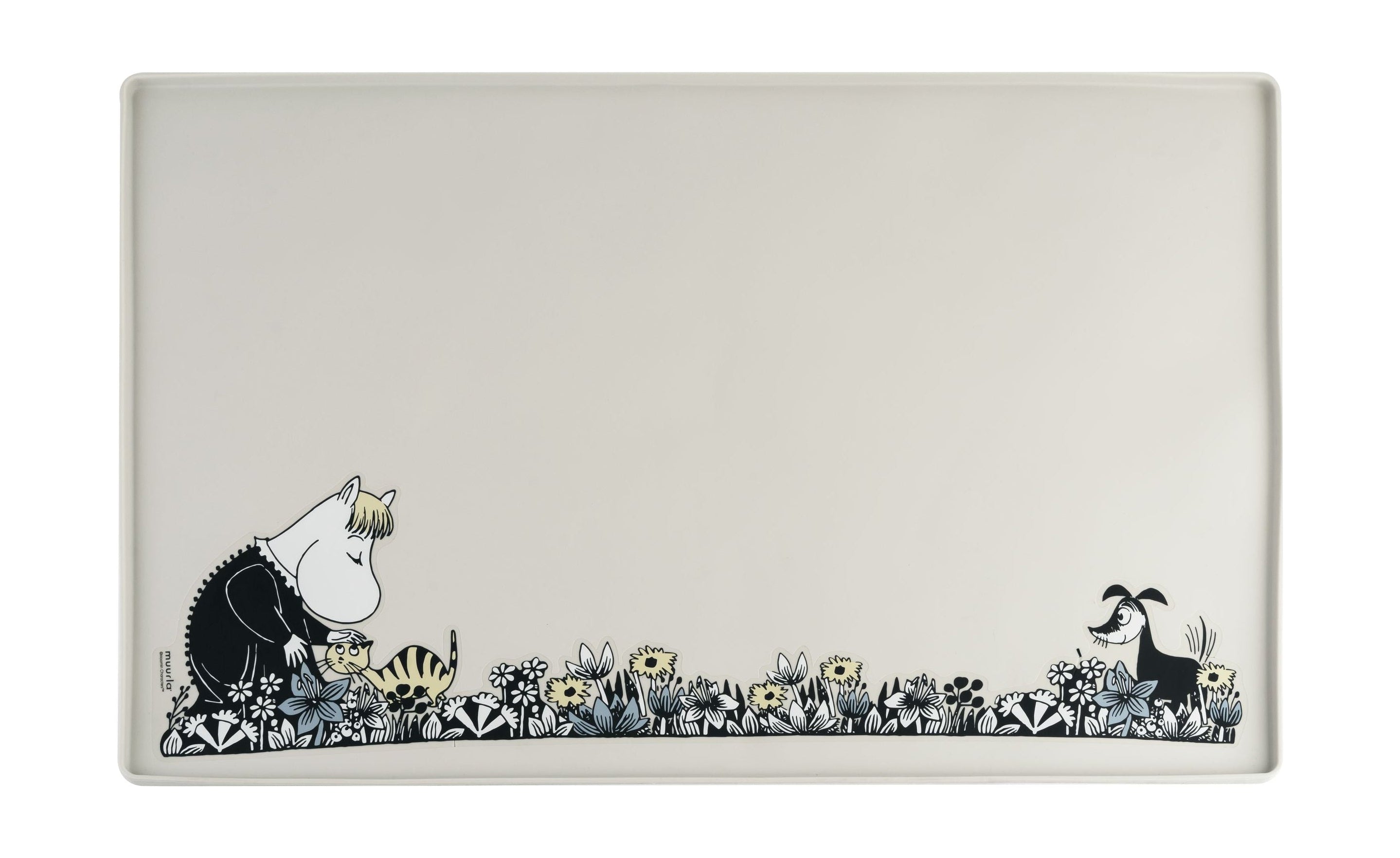 Muurla Moomin Pets Mat di silicone, grigio