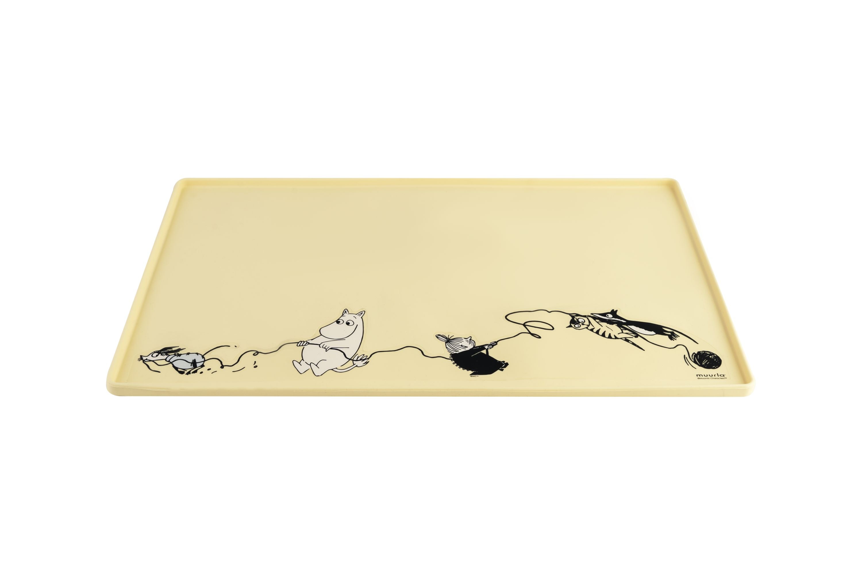 Muurla Moomin Animali del tappetino in silicone, giallo