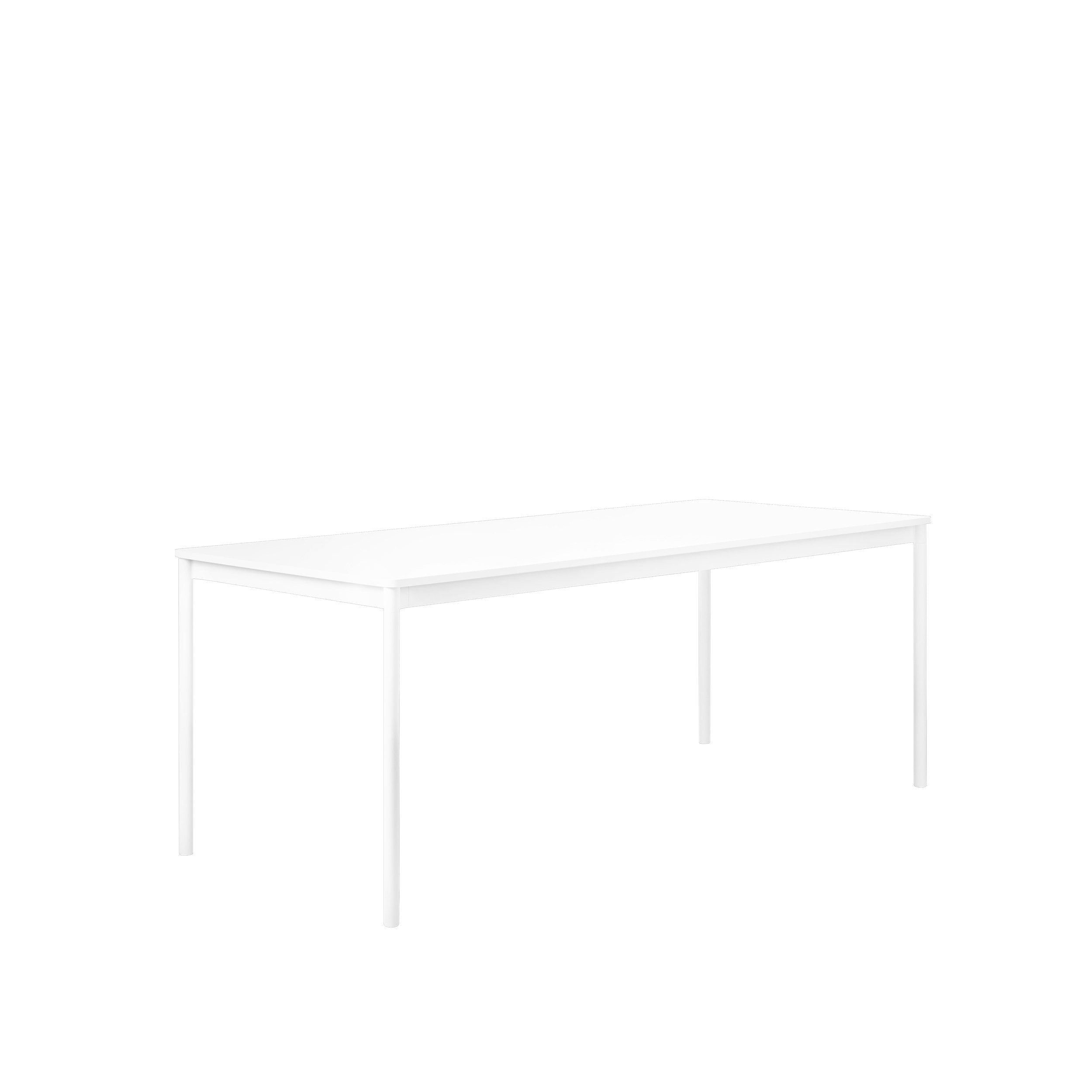 Muuto Sockel Tisch 140 X80 Cm, Weiß