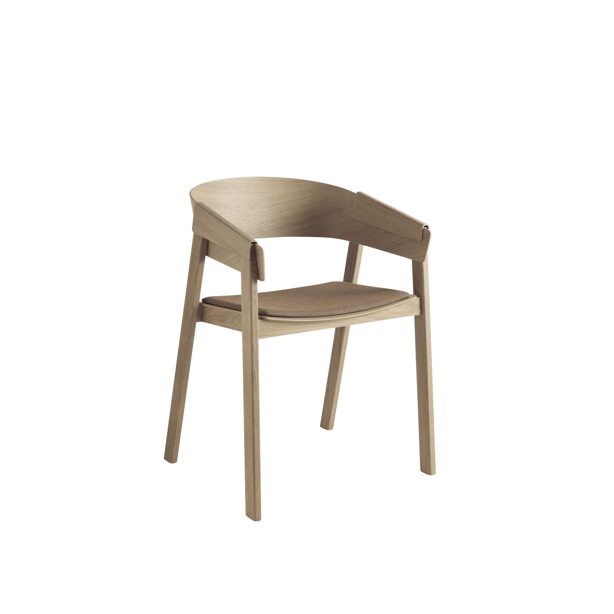 Muuto Cover Chair Oak Fabric Seat, Oak/Remix252