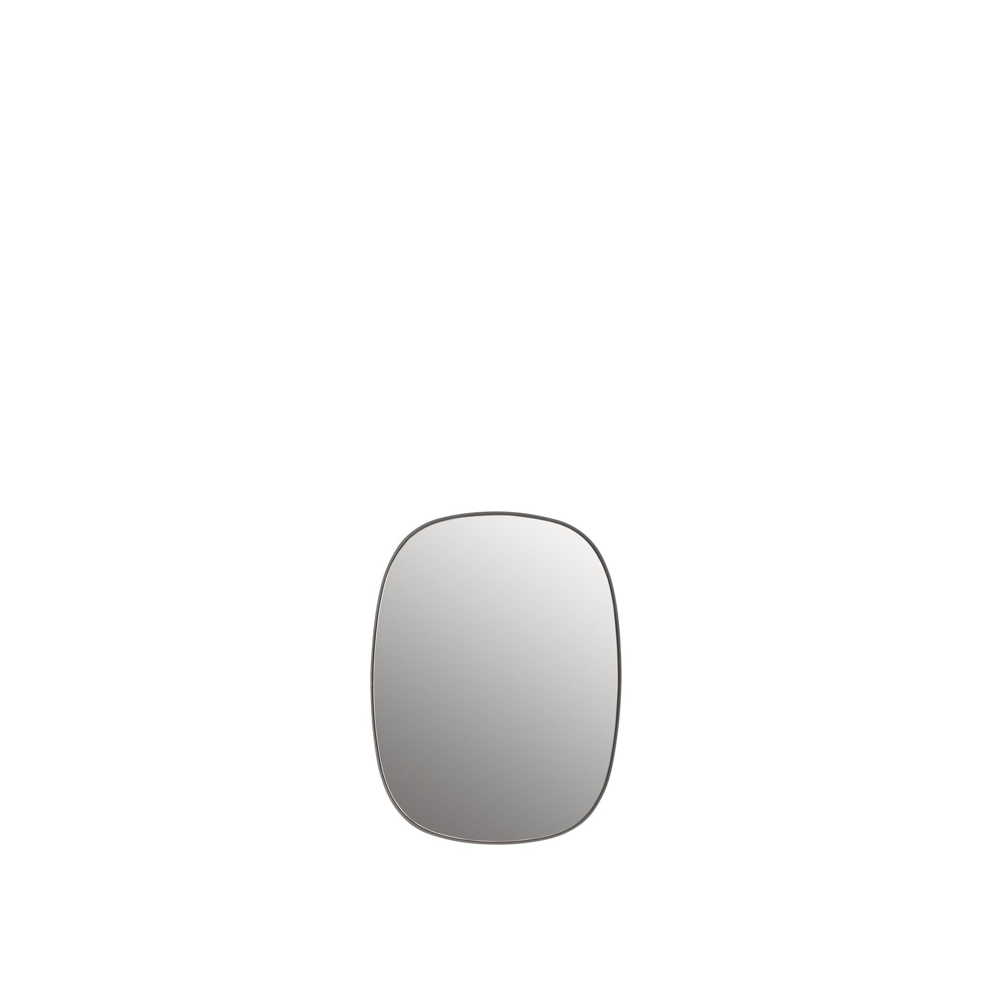 Muuto Inramad spegel liten, grå (klar)