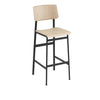 Muuto Loft Bar Chair Oak, H 75 cm, zwart/eiken