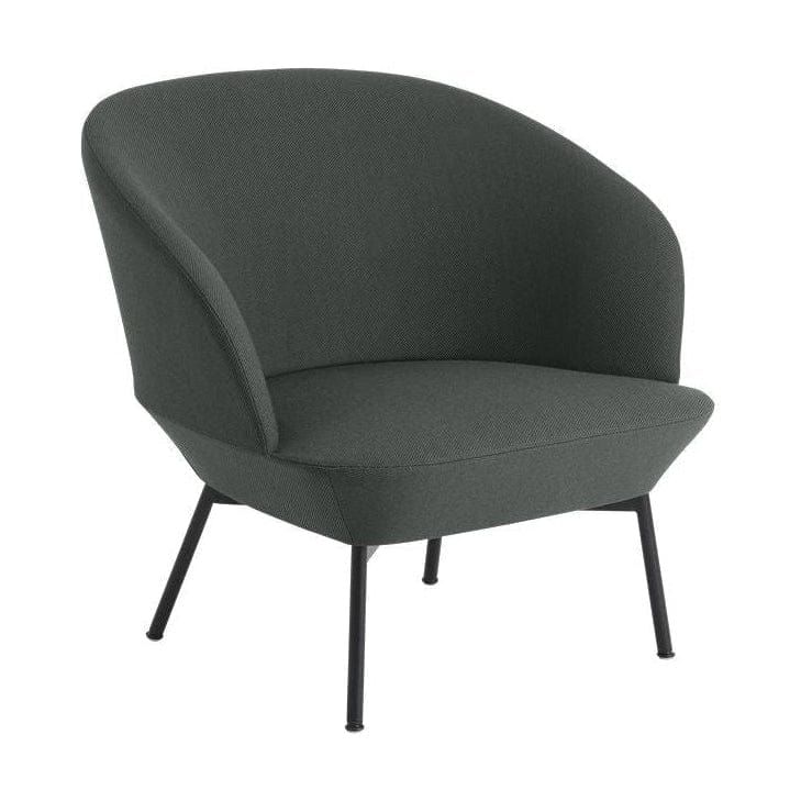 Muuto Oslo Lounge Chair, Köperbindung 990/Schwarz