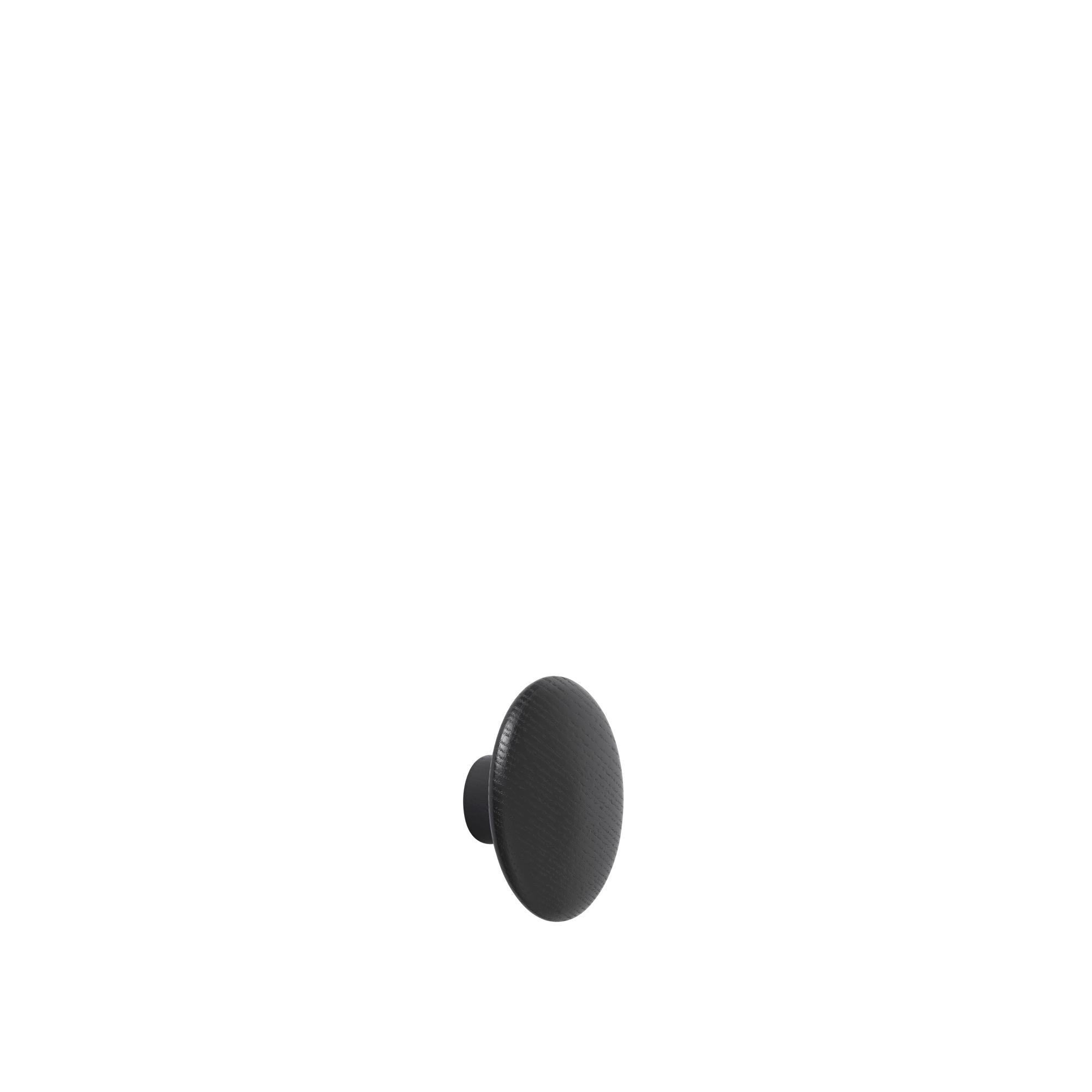 Muuto Le bois de crochet en bois noir Ø 6,5 cm, noir